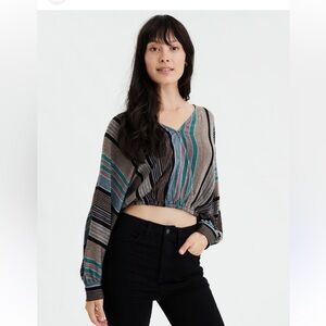 AE Striped Top NWT sz M